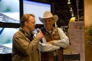 Hartwell Lake&nbsp;Bassmaster VP and General Manager Tom Ricks with Founder Ray Scott