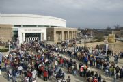 Hartwell Lake&nbsp;Crowd waiting to enter Bassmaster event at Bi-Lo Center in Greenville, SC